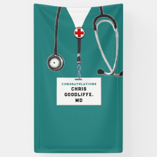 Lona Cartel de graduación de la Escuela de Medicina
