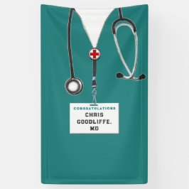 Lona Cartel de graduación de la Escuela de Medicina