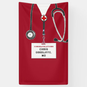 Lona Cartel de graduación de la Escuela de Medicina