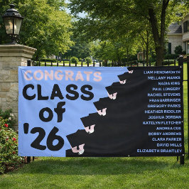 Lona Cartel de graduación de la escuela secundaria del 