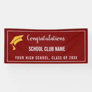 Lona Cartel de graduación del club de Personalizado mar