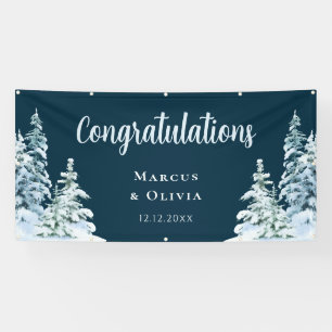 Lona Cartel de la boda de invierno