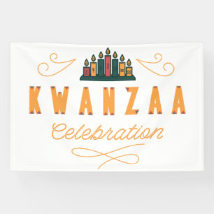 Lona Cartel de la celebración de Kwanzaa
