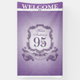 Lona Cartel de la celebración del cumpleaños 95 del mar