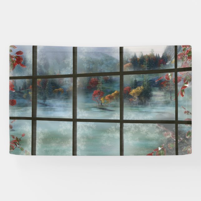 Lona Cartel De La Espuma De Otoño De Cwm (Horizontal)