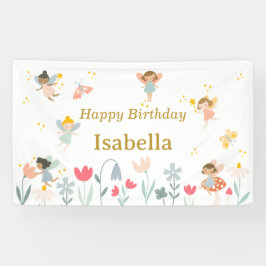 Lona Cartel de la fiesta de cumpleaños de Fe Mágica