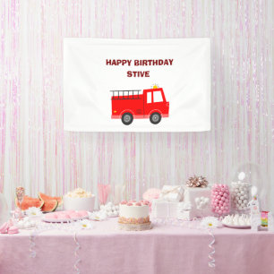 Lona Cartel de la fiesta de cumpleaños del camión de bo