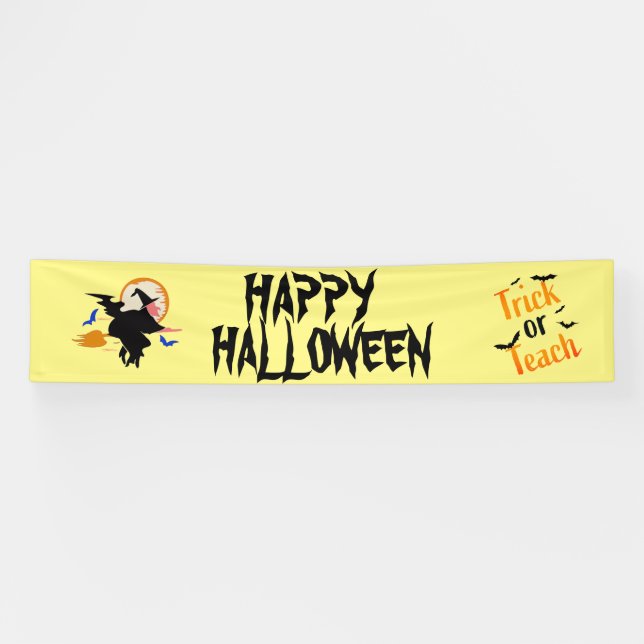 Lona Cartel de la fiesta de personalizable Halloween Vi (Horizontal)