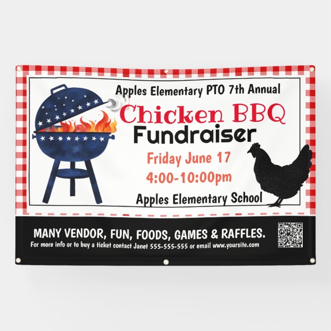 Lona Cartel de la iglesia de la PTA (Horizontal)