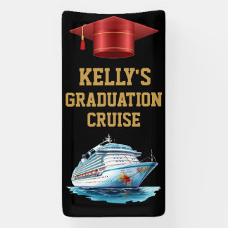 Lona Cartel de la puerta del crucero de graduación