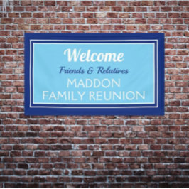 Lona Cartel de la reunión familiar de amigos y pariente