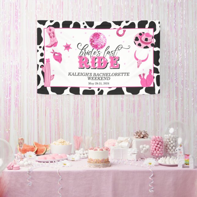 Lona Cartel de la última travesía de la novia (Fiesta)