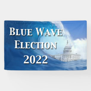 Lona Cartel de las elecciones de la Ola Azul 2022