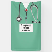 Cartel de los Congrats de Graduación de Enfermeras