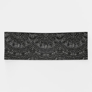 Lona Cartel de Mandala en carbón vegetal