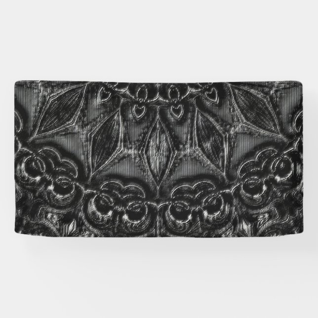 Lona Cartel de Mandala en carbón vegetal (Horizontal)