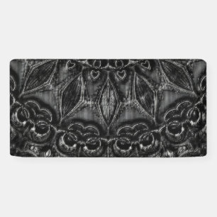 Lona Cartel de Mandala en carbón vegetal