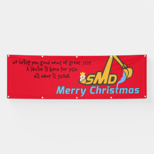 Lona cartel de navidad de smd Merry