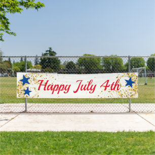 Lona Cartel de Personalizado al aire libre del 4 de jul