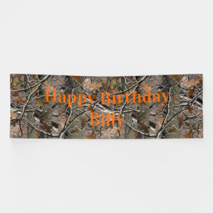 Lona Cartel de personalizado Camo, BDay, Bienvenida a C