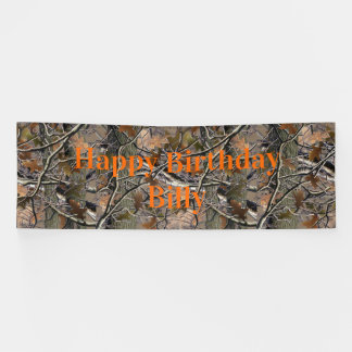 Lona Cartel de personalizado Camo, BDay, Bienvenida a C