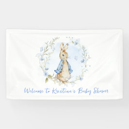 Lona Cartel de Peter Rabbit Baby Shower Boy
