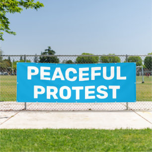 Lona Cartel de protesta pacífica