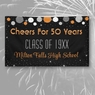 Lona Cartel de Reunión de la Clase de Celebración de 50