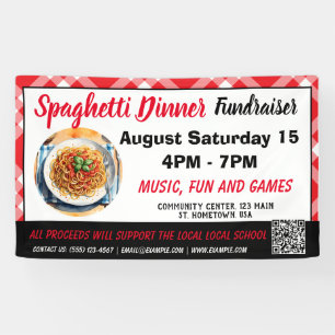 Lona Cartel de Spaghetti Dinner Fundraiser