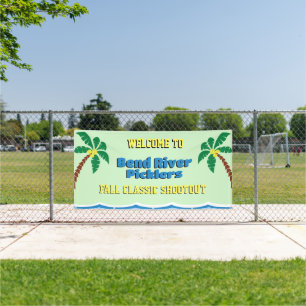 Lona Cartel de torneo de pickleball 4 x 8 al aire libre