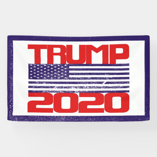Lona Cartel de Trump 2020 (Horizontal)