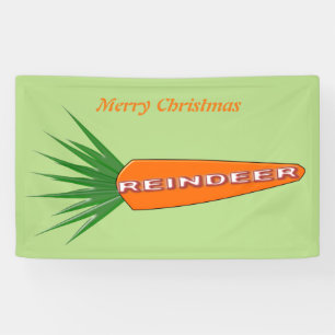 Lona Cartel de un Personalizado de renos para Navidades