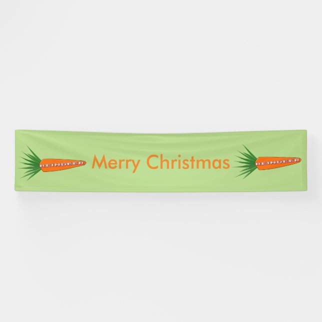 Lona Cartel de un Personalizado de renos para Navidades (Horizontal)