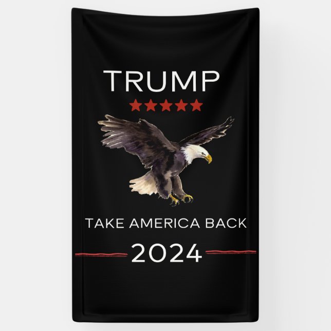 Lona Cartel de vinilo de Trump: Recuperar a Estados Uni (Vertical)