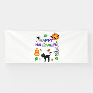 Lona Cartel de Vinyl Feliz Halloween 4x10