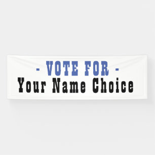 Lona Cartel De Votación Para Candidato