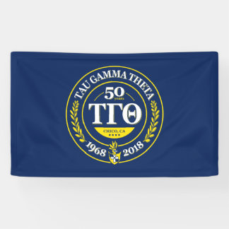 Lona Cartel del 50° aniversario de Tau Gamma Theta 3x5