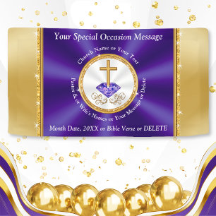 Lona Cartel del Aniversario de la Iglesia Personalizada