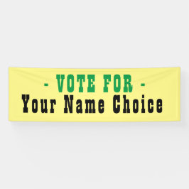 Lona Cartel del candidato a la elección