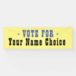 Lona Cartel del candidato a la elección