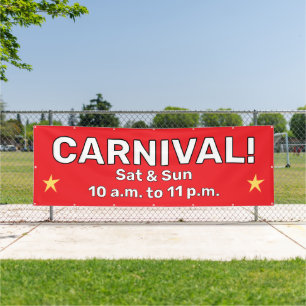 Lona Cartel del Carnaval personalizado