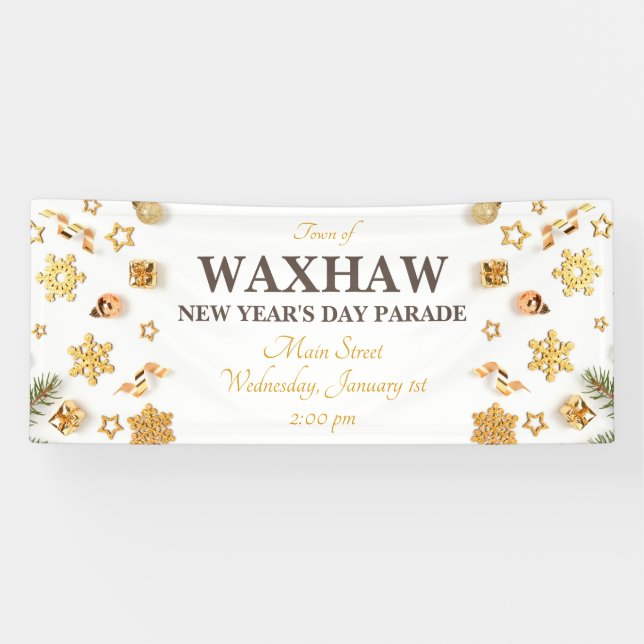 Lona Cartel del desfile de Año Nuevo (Horizontal)