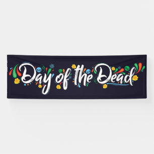 Lona Cartel del Día de los Muertos
