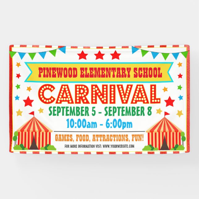 Lona Cartel del Festival de Carnaval (Horizontal)