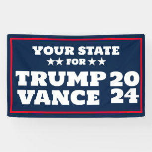 Lona Cartel del personalizable Trump Vance 2024