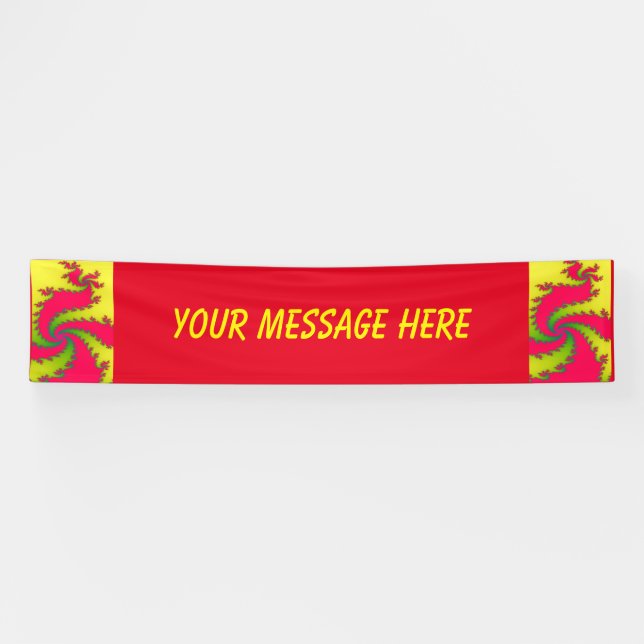 Lona Cartel del Personalizado fractal del dragón chino  (Horizontal)