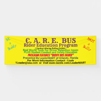 Lona Cartel del programa de educación para ciclistas de