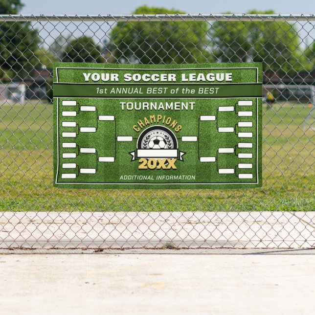 Lona Cartel del Torneo de la Liga de Fútbol (In situ)