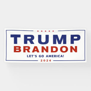 Lona Cartel electoral de Trump Brandon 2024™