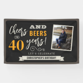 Lona Cartel fotográfico de cumpleaños 3x5